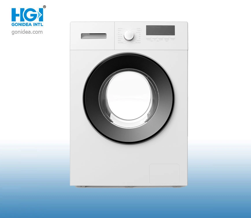 11kg Home Use tampa preta do visor LED de carregamento frontal de máquina de lavar roupa