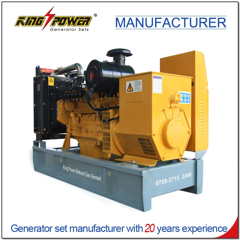 Professional Supplier of 7*24 Hours 150kw Open Silent Natural Gas Biogas CNG LNG LPG Generator