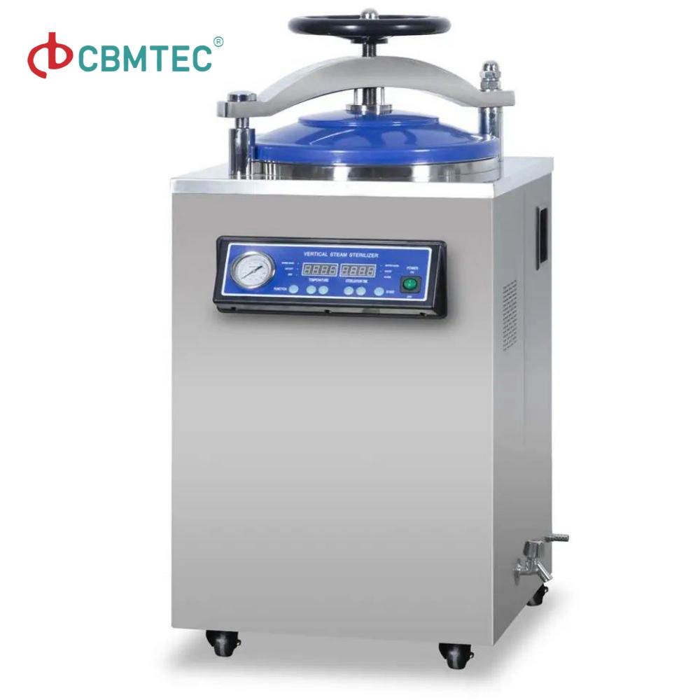 100L Pressure Steam Mecan Vertical Sterilizers Autoclaves Sterilization Equipment Autoclave Sterilizer