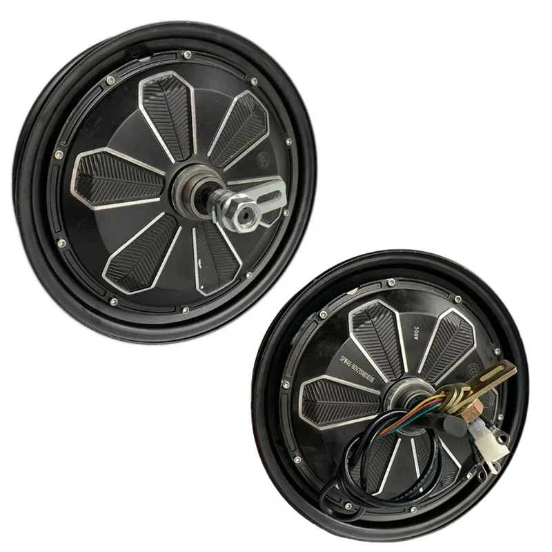 Cubo da roda de scooter elétrica com travão de tambor de 500 W 1000 W e 10 polegadas Motor para veículos elétricos de 2 rodas e motociclos elétricos