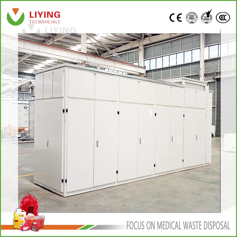 Community Hospital Medical Waste Microwave Disinfection System Centralized Disposal Treatment Equipment