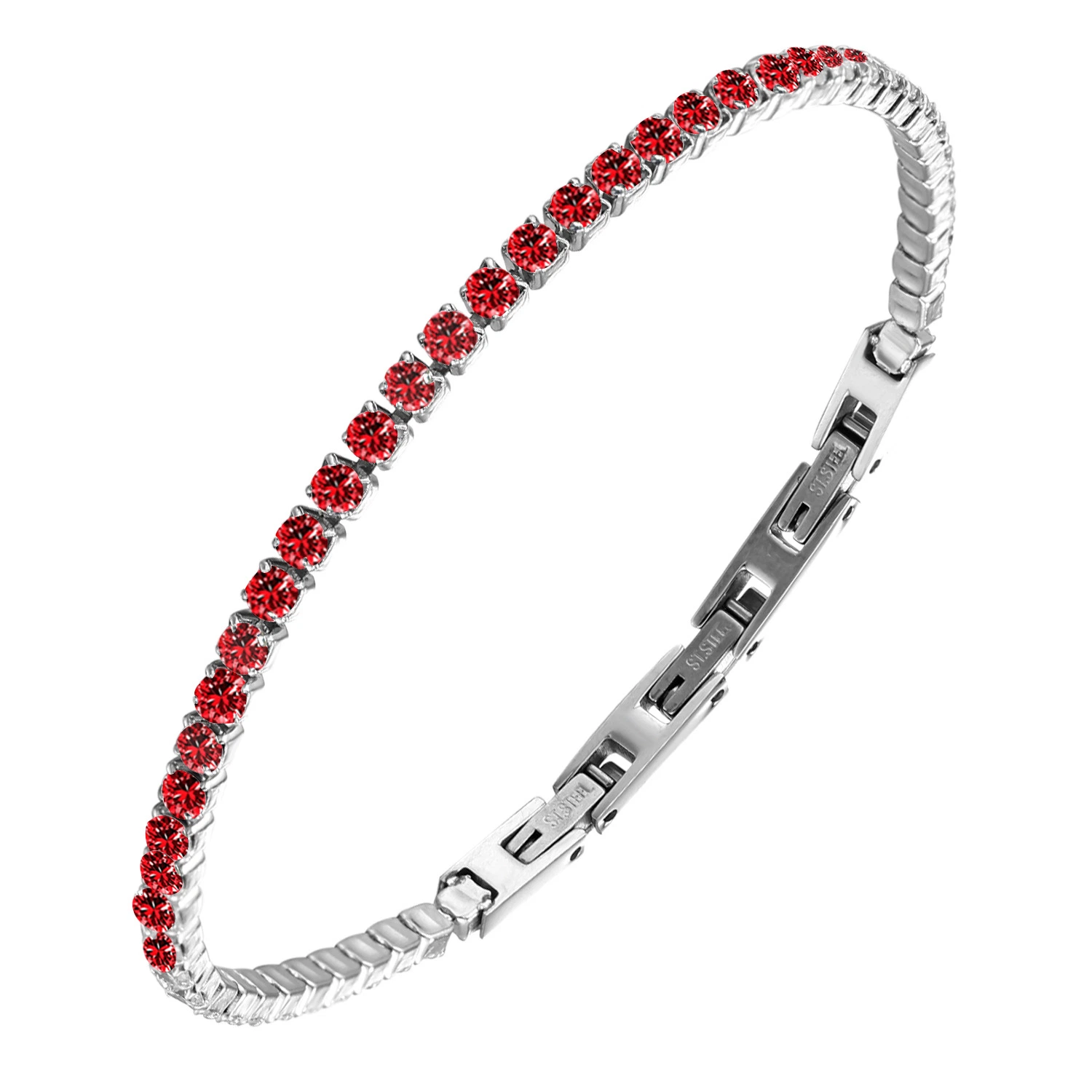 Wholesale/Supplier 3mm Ice out Cubic Zircon Stainless Steel Tennis Bracelet