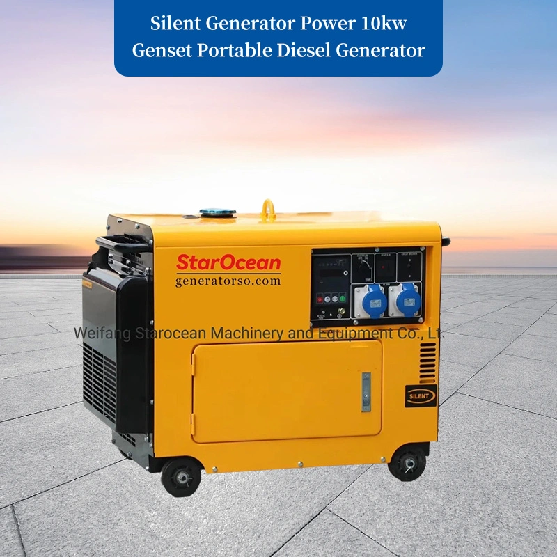 5kVA Silent Diesel Generator with Digital Control Panel and Iavr