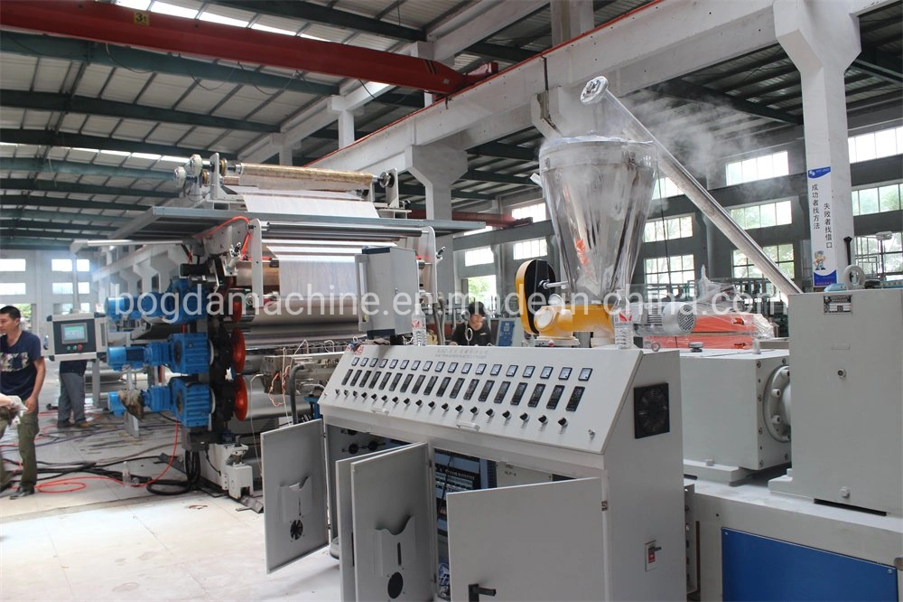 High Glossing UV Coating 3-8mm Thickness PVC Marble Sheet Production Line PVC Marble Wall Panel Extrusion Line