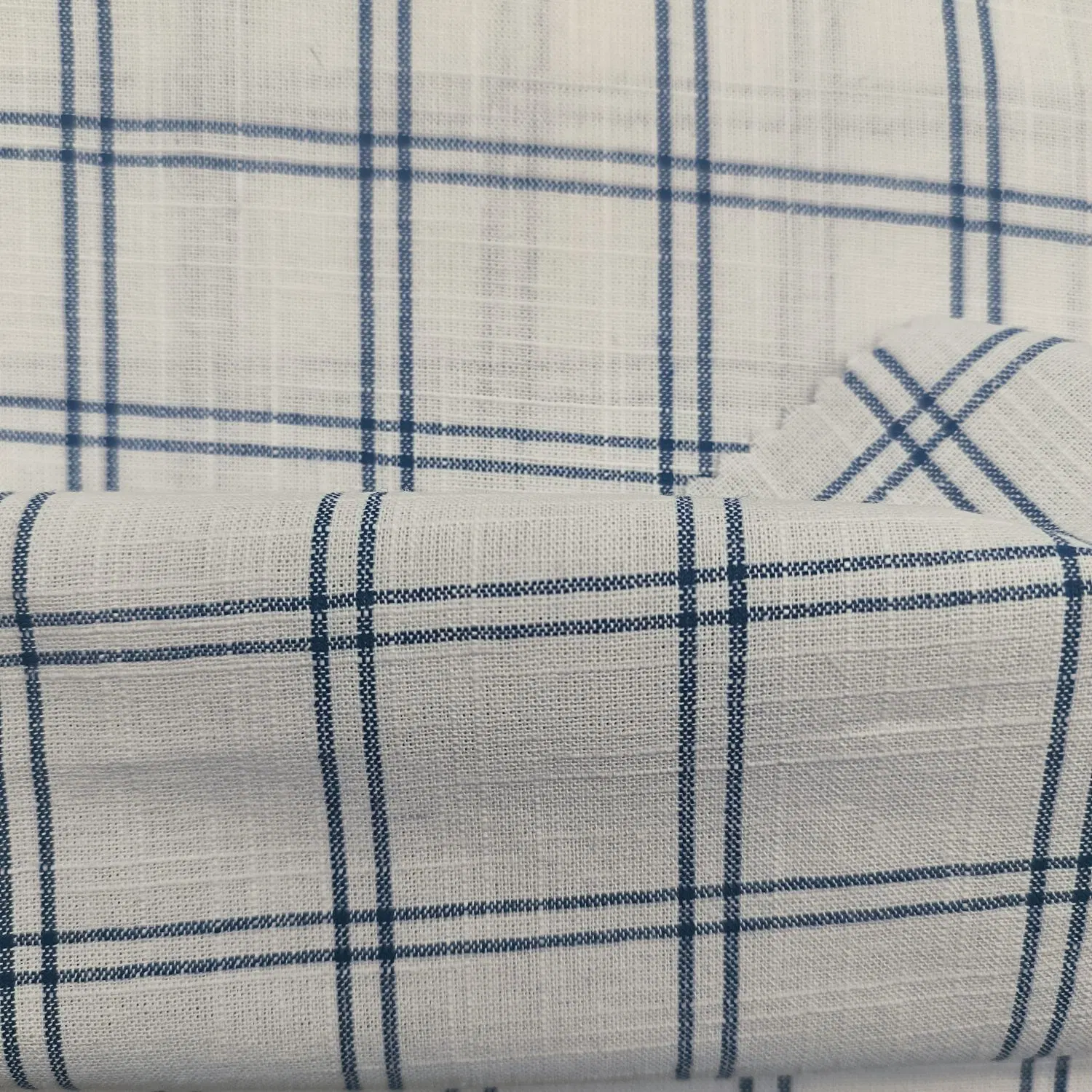 Customized 145GSM 100% Cotton Yarn Plaid Fabric for Dresses