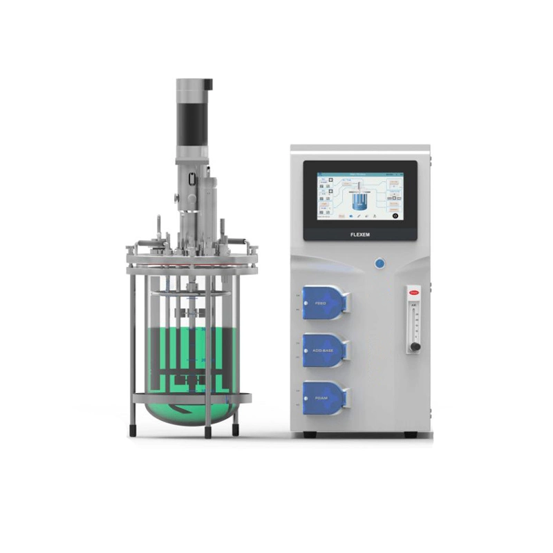 Electric Heating Small Chemical Glass Benchtop Bioreactor