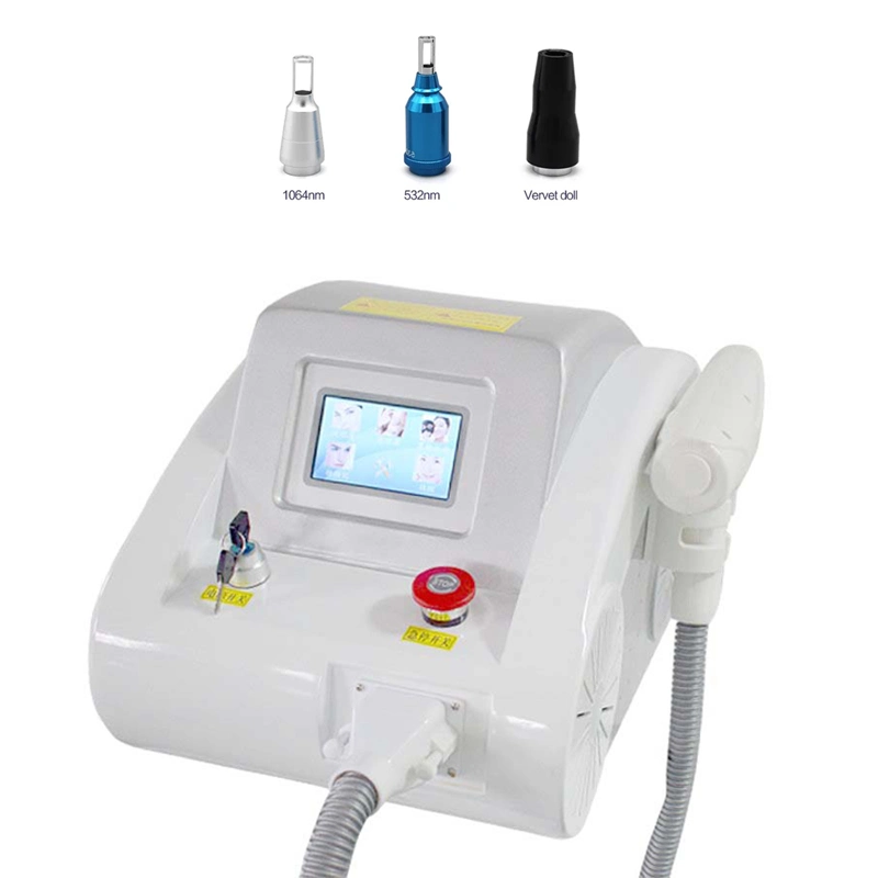 Q Switch ND YAG laser Tattoo Removal Beauty machine pigments Retrait : 1064 nm 532 nm 1320 nm