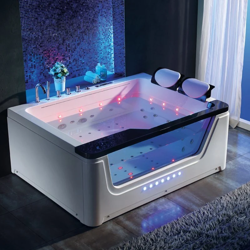 Customized High Grade Double People Massage Bath Tub Acrylic SPA Whirlpool Massage Bathtubs for Hotel