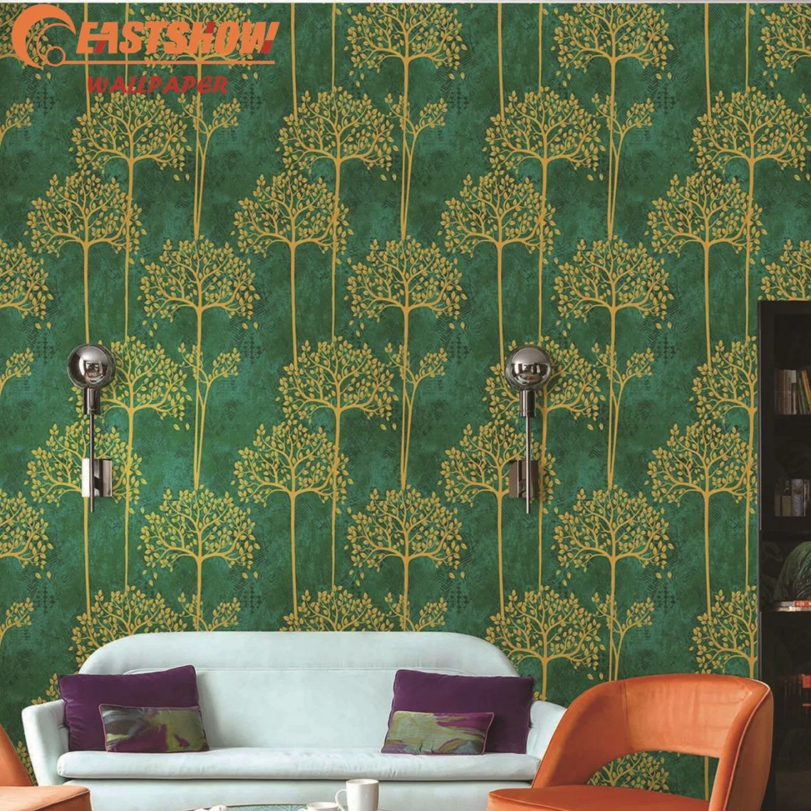 Wholesale/Supplier 3D Textured Damask Wallpaper for Interior Design