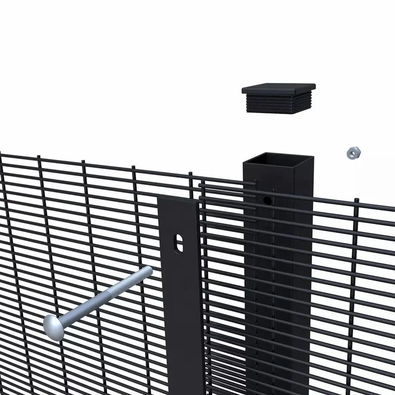 Prisão Fence 358 Anti Climb Fence Segurança de alta qualidade Fence Sistema de alarme de barreiras de protecção anti-roubo porta principal em aço inoxidável em ferro forjado Design 32 mm Dra