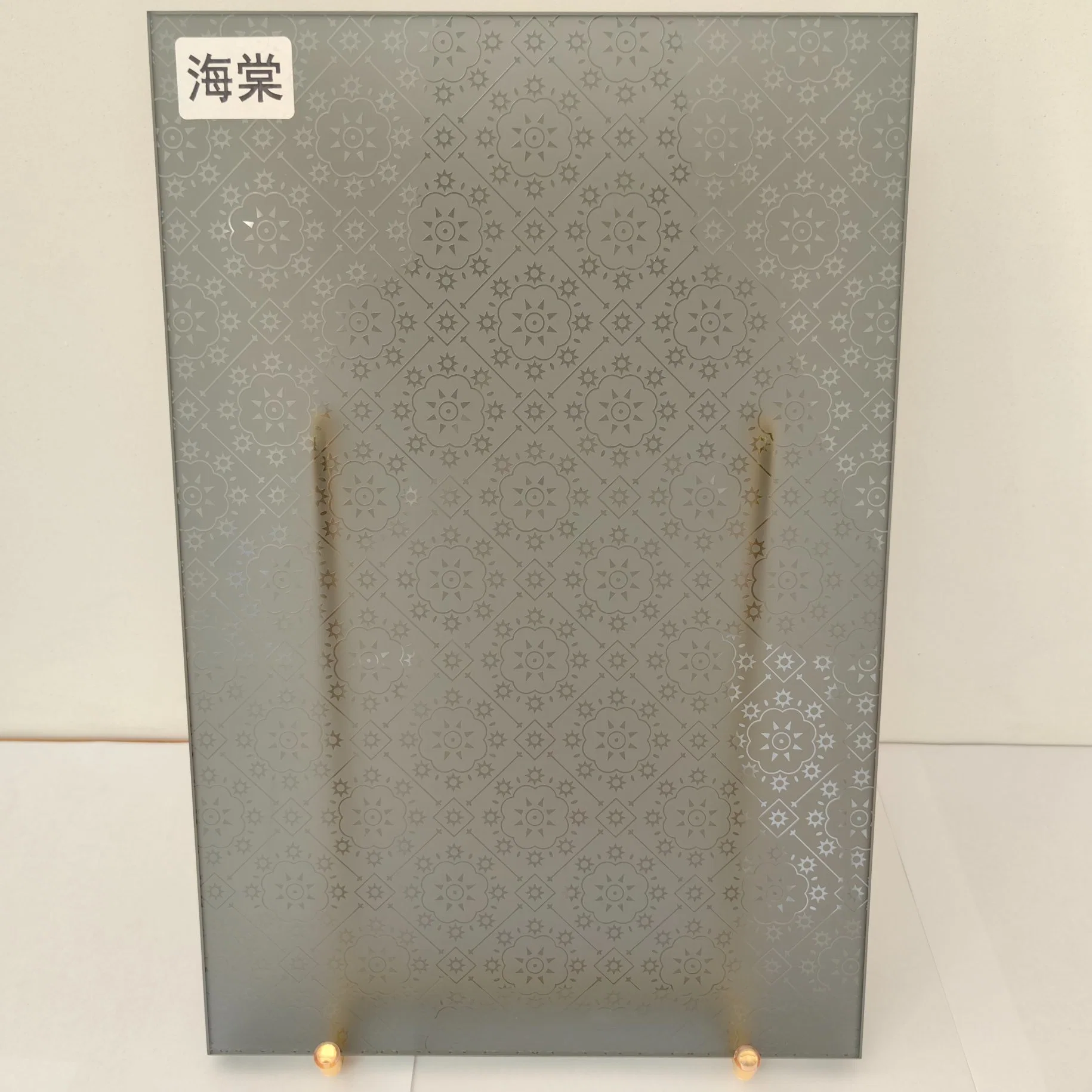 Acid Etched Frosted Tempered Sandblasted Decorative Bathroom Colored Ice Flower Pattern Laminated Building Design Art Home Decoration Float Smart Glass