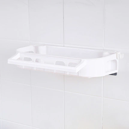 3-Tier Strong Plastic No Drilling Wall Shower Shelves Floating Shelf