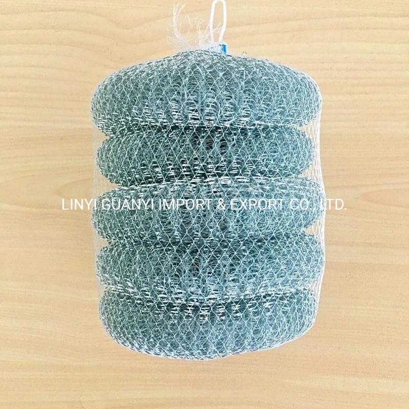 Malla de alambre galvanizado hierro esponja Scourer Rollos para