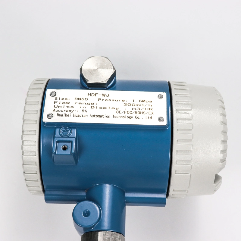 CO2 Gas Air Flow Meter Analog Vortex Hydrogen Flowmeter with Local Display