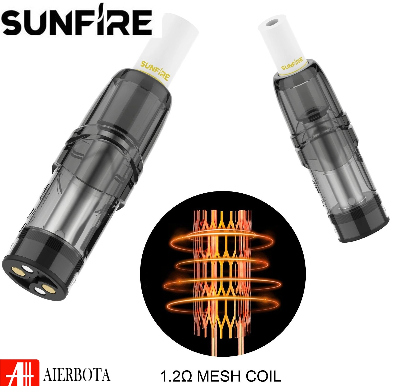 Wholesale/Supplier Sunfire Electronic Cigarette 2ml Pod Mesh Coil Cartridge Reusable Vape Pen