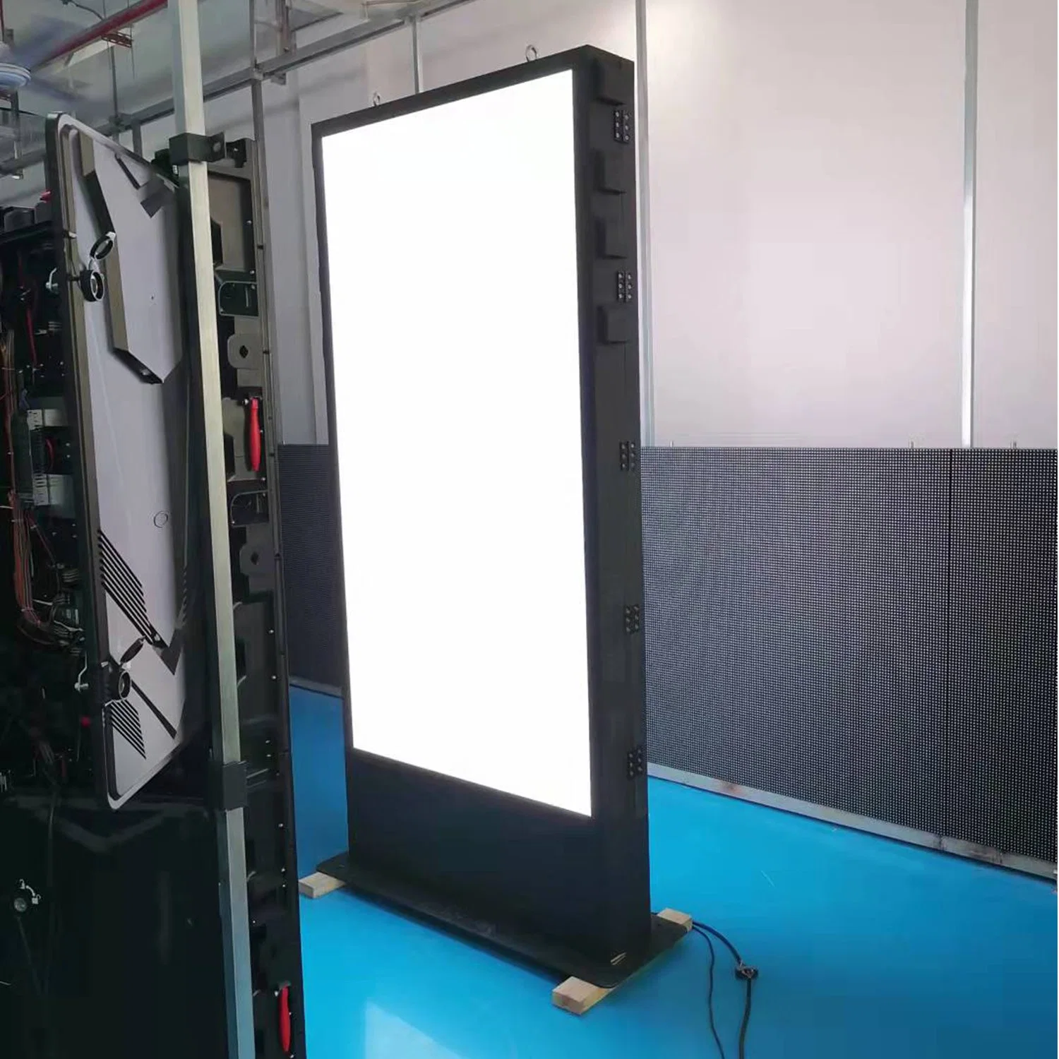 Lightbox Steel Iron Poster إطار إعلان المعادن إضاءة LED ضوء صندوق