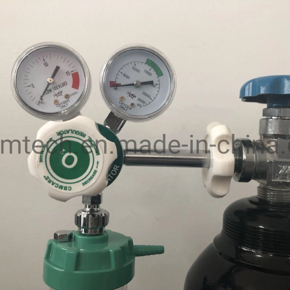 Hospital Medical Double-Gauge Oxygen Cylinder Regulator