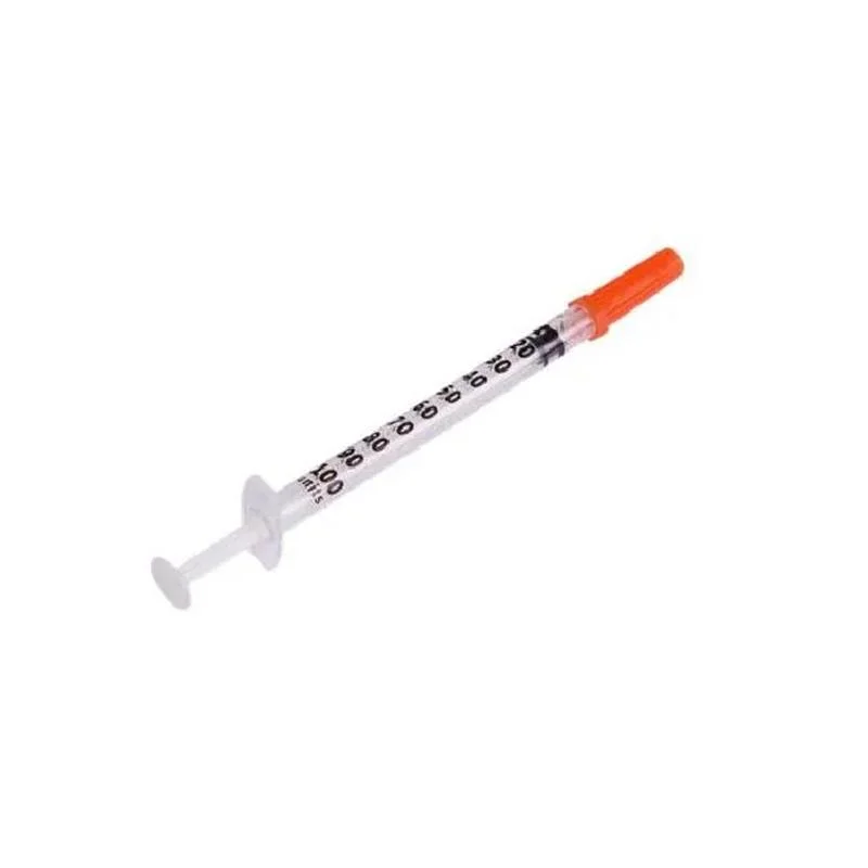 Wholesale/Supplier Sterile Insulin Syringe PE/Blister Package 0.5ml 1ml U-40/U-100 with Fixed Needle