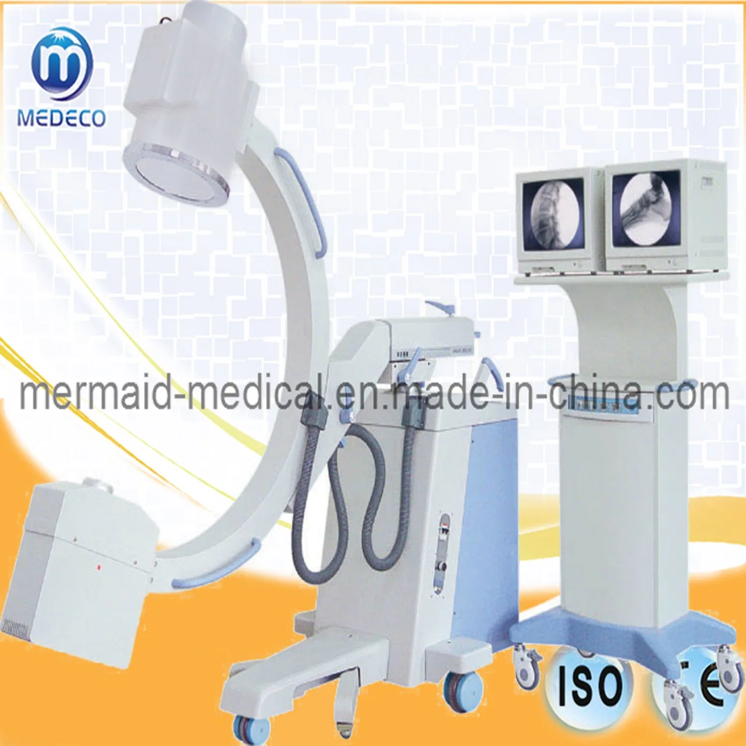 Medical X-ray Machine Mex112 High Frequency Digital Mobile C-Arm System, High-Voltage X-ray Generator