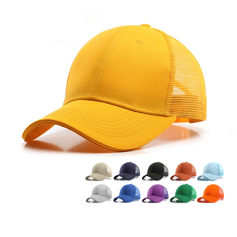 Promoção grossista Personalizar do painel 6 Caminhoneiro Snapback Hat/ Mesh Boné