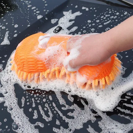 Soft Non-Scratch Chenille Car Cleaning Sponge