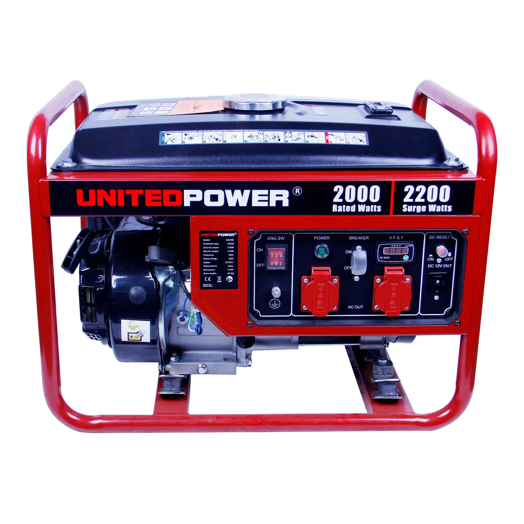 Power Equipment Portable Emergency Gasoline Gas Petrol Generator for Home Use