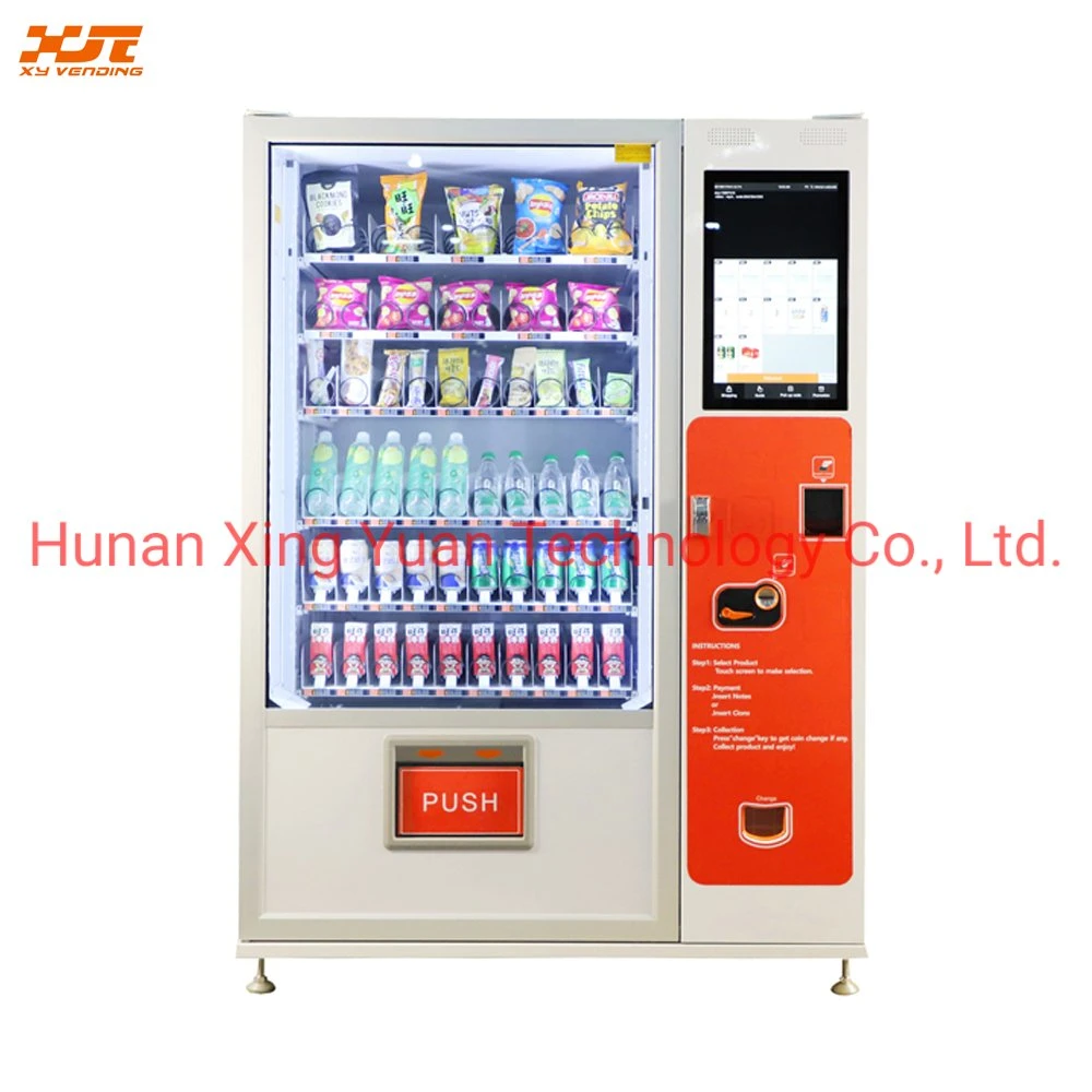 Xy 21.5 Media Touch Screen Vending Machine Cigarette Sanck Drink Medical Soda Bottle Machine