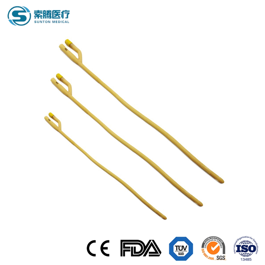 Sunton China 1 Way 3 Way / 2 Way Latex Foley Urinary Catheter Supplier 6fr,8fr,10fr,12fr,14fr,16fr,18fr,20fr or Customized Sterile Foley Urinary Catheter Price