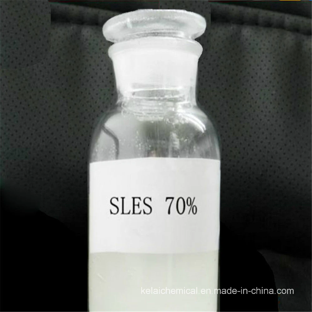 Light Yellow Viscous Liquid SLES Sodium Lauryl Ether Sulfate 70%