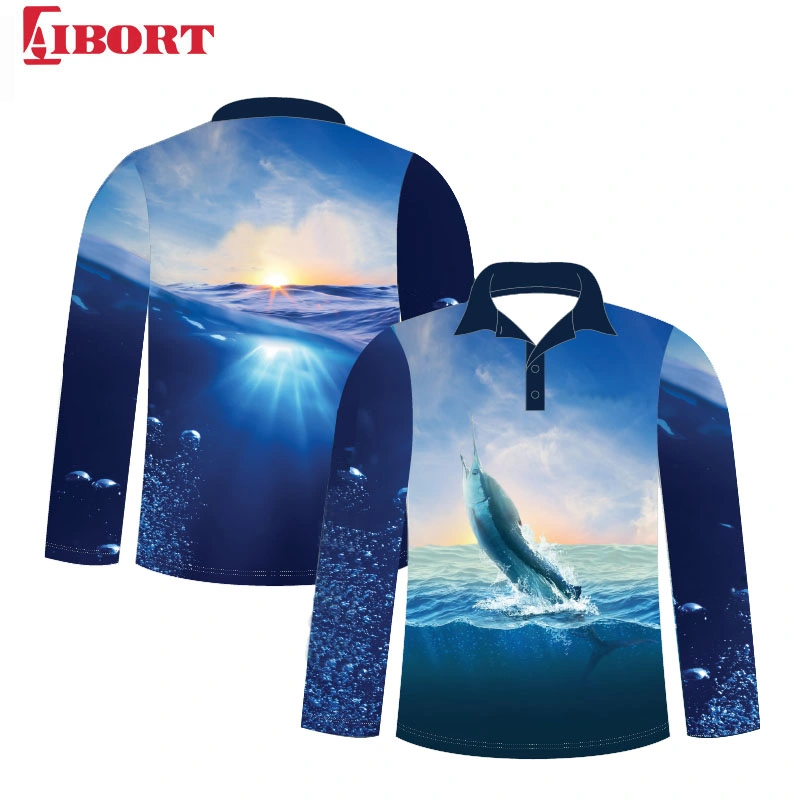 Aibort 2020 Custom Digital Print Logo Fishing T Shirt, Outdoors Quick Dry Fishing Jersey Wear (J-FS (15))