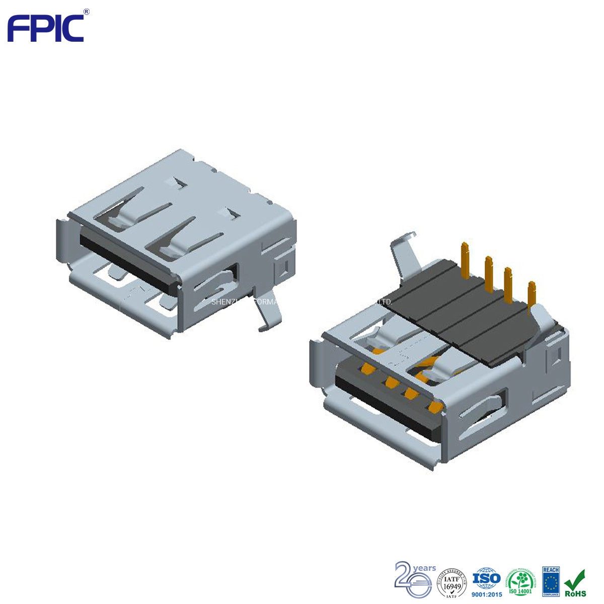 Universal USB Plug Connector Data Transmission Power Supply SMT Charge Socket