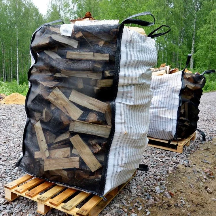 Firewood Sack for Wood Logs Big Mesh Net Packing FIBC Bag Vented Log Bag