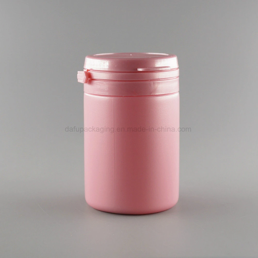 Emballage en plastique Bouteille de gomme rose en plastique HDPE de 75 ml avec bouchon déchirable