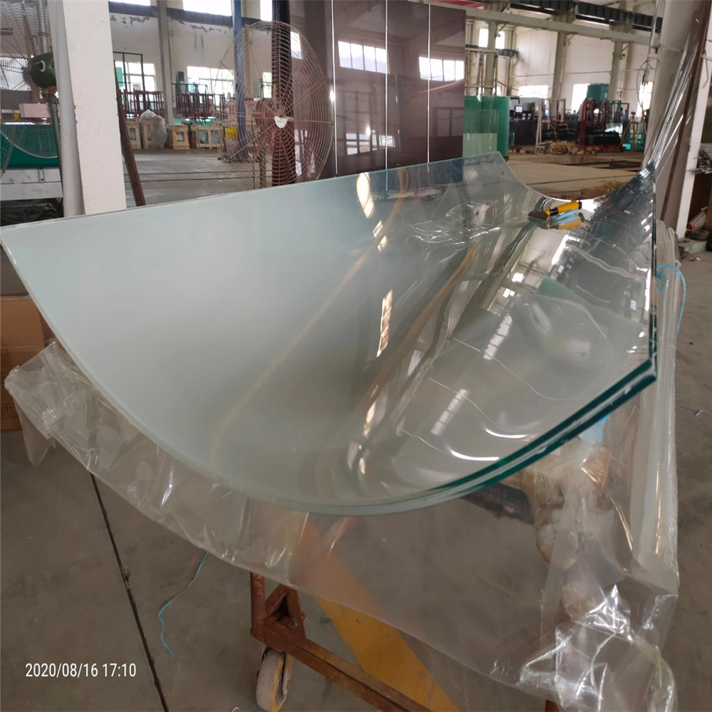 Glass Wholesale/Supplierr Supply Flat or Curved Industrial Float Tempered Glass for Shower Door