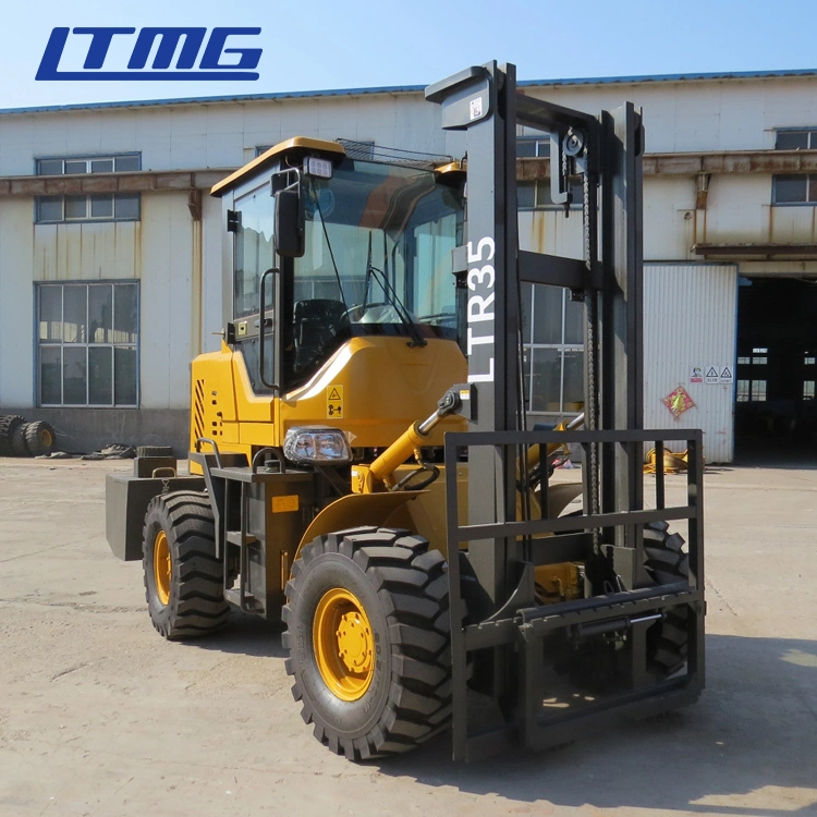 Ltmg 3ton 3.5ton 4ton 5ton All Terrain Forklift with ISO CE Approval