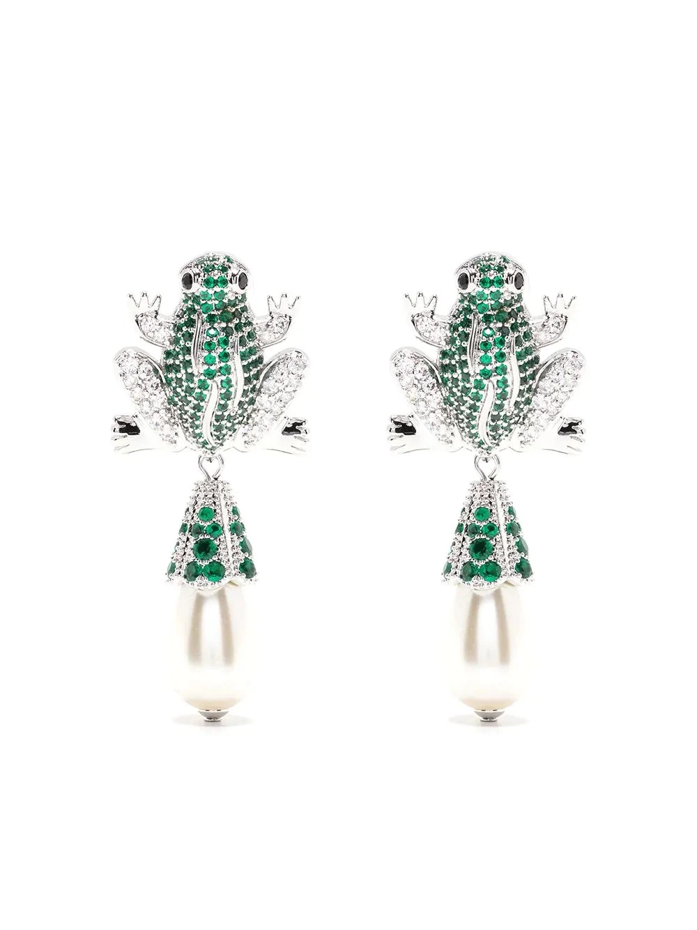 Fashion grenouille Dangle Earrings Bijoux de perles de cristal