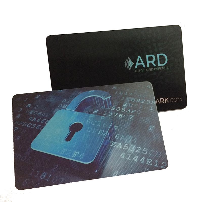 Le blocage de carte imprimé personnalisé RFID bloqueur de carte à puce pour Wallet