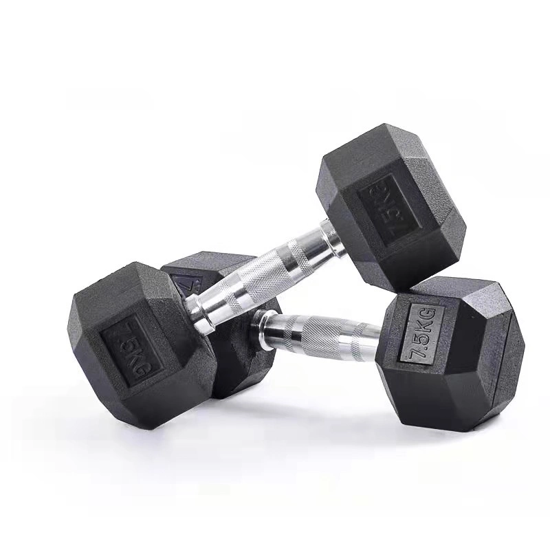 Factory Wholesale/Supplier Gym Home High quality/High cost performance Hex Rubber Odorless Dumbbell Set 2.5-100kg 5-200lb