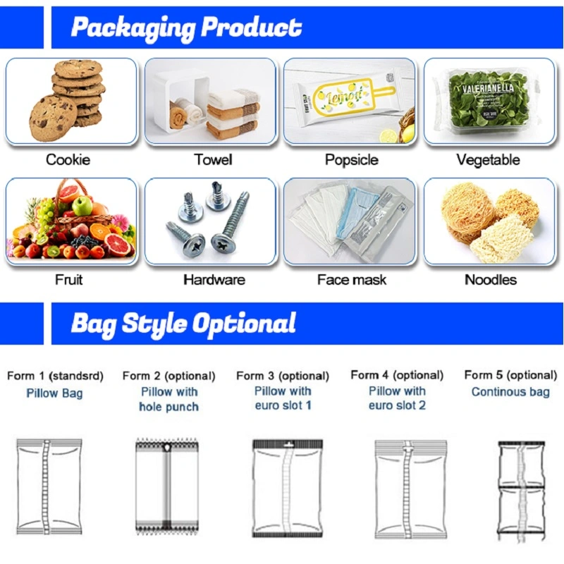 Landpack Lp-450X Servo Driven Automatic for Fresh Cut Vegetable Notebook Donuts Packaging Packing Machine