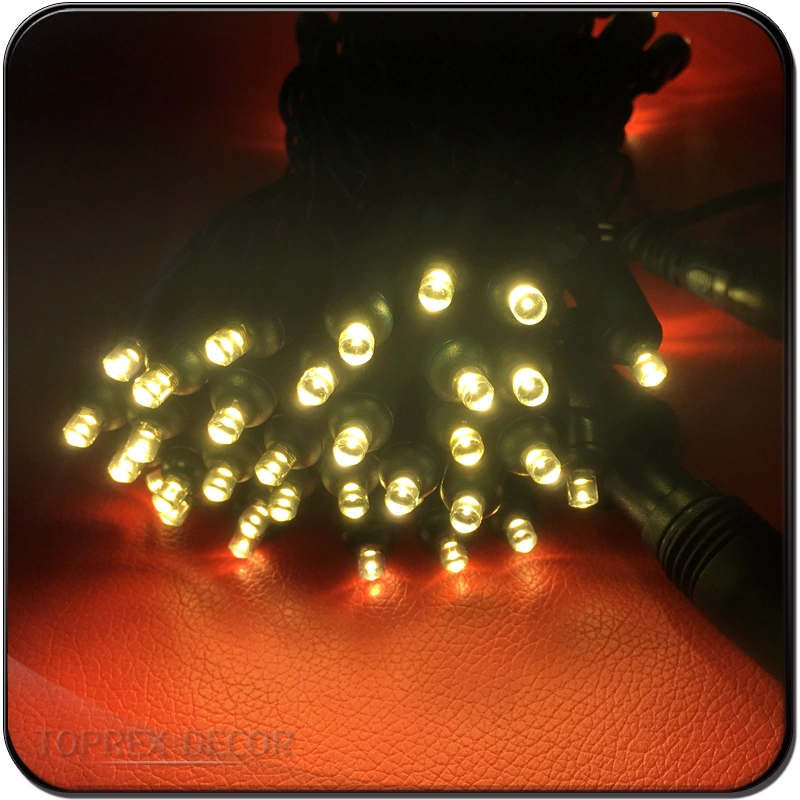 Qualität Großhandel 15cm Spacing IP65 Outdoor Weihnachtsbaum RGB Pixel Konische 5mm Weitwinkel LED-Weihnachtsbeleuchtung Glühlampen