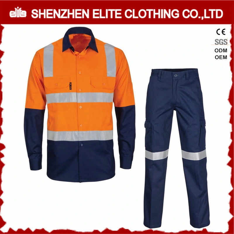 Hi Vis Cotton Drill Safety Reflective Workwear for Men