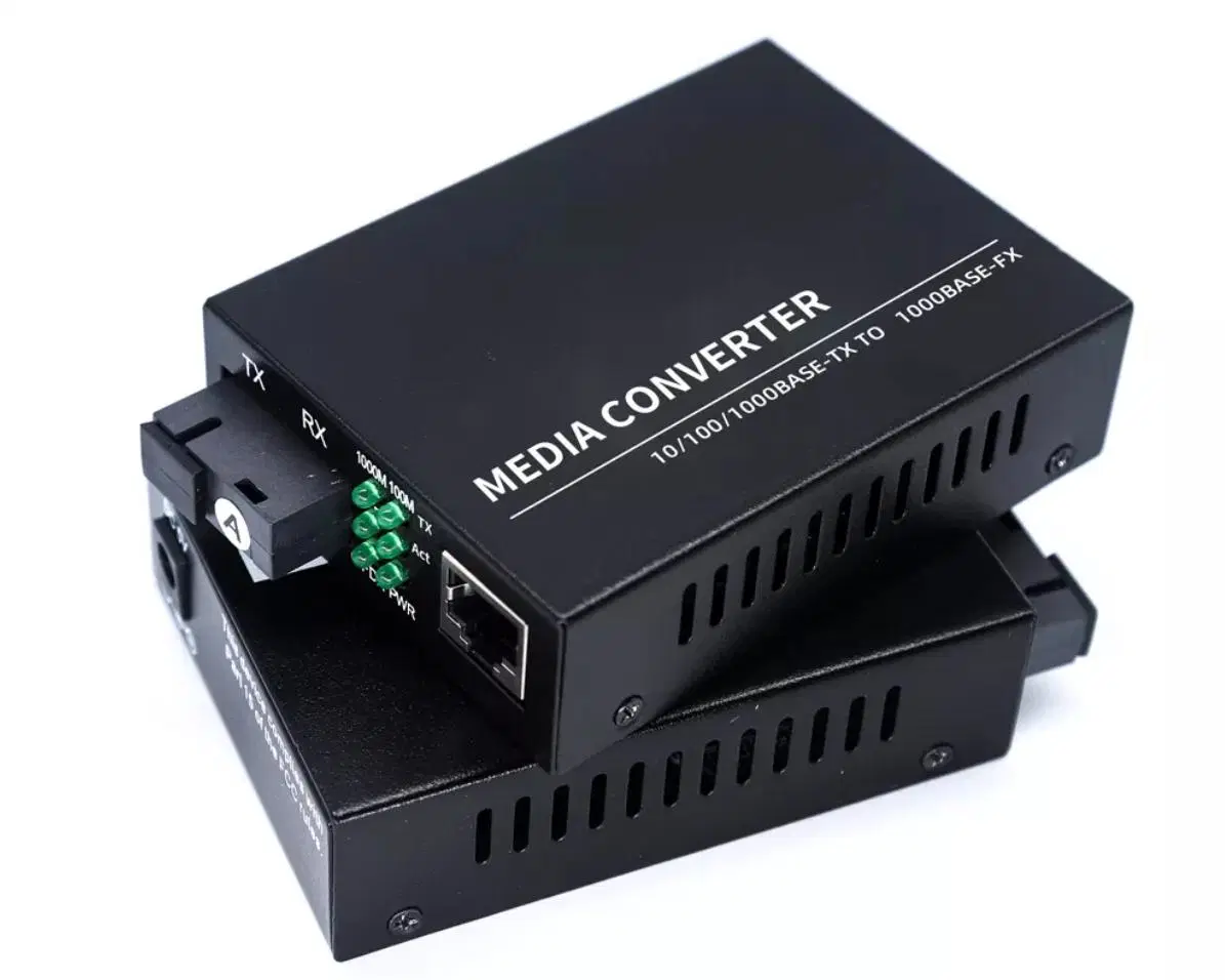 precio de fábrica Gigabit 10/100/1000Mbps 1SC 1RJ45 (AB) a 20km de fibra monomodo Solo Media Converter.