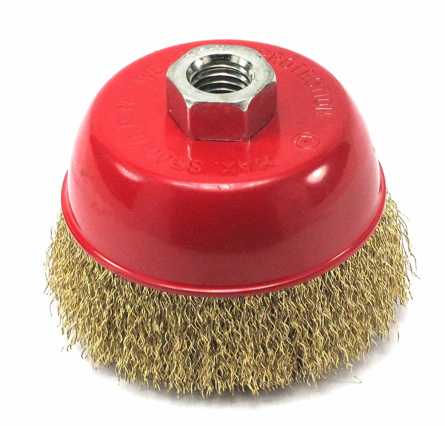 Brass Wire Wheel Brush for Tools Stainless Steel Crimped Cup Brush
