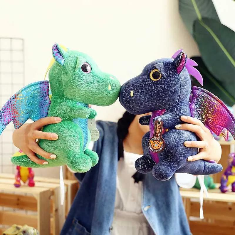 Custom Soft Plush Dinasor Asa com brinquedos para crianças o dom divino