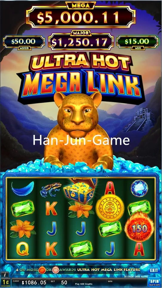 Neuer Ultra Hot Mega Link Fire Link 5 im Jahr 1 Slot Video Spiel Maschine