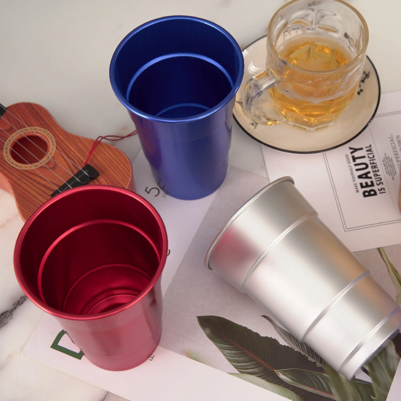 Reusable Aluminum Cup Single Layer Metal Aluminum Cup