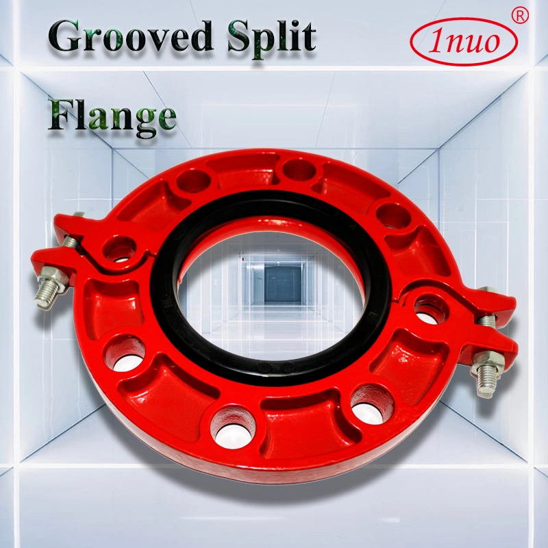 Standard Size 4" Inch Grooved Split Flange with Material Ductile Iron