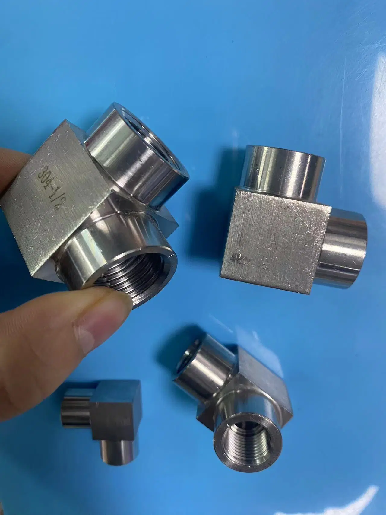 Pipe Adapter, Pipe Connector, 3 Way Good Stability for High Pressure High Temperature