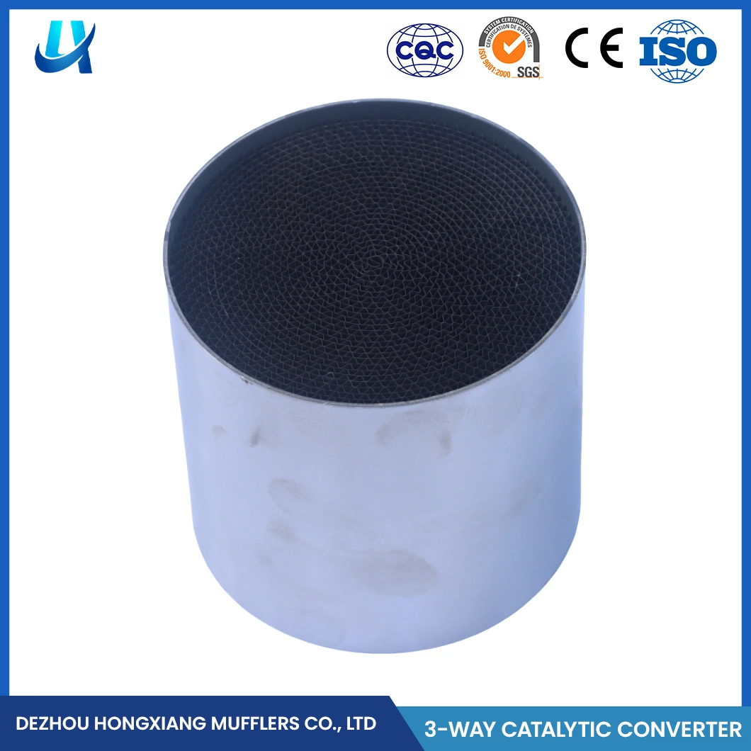 Hongxiang Infiniti Ternary Catalysis China Top PT Pd Rh Metal Cylinder Catalyst Carrier Manufacturer Three-Way Ceramic Honeycomb Carrier Catalyst for Auto