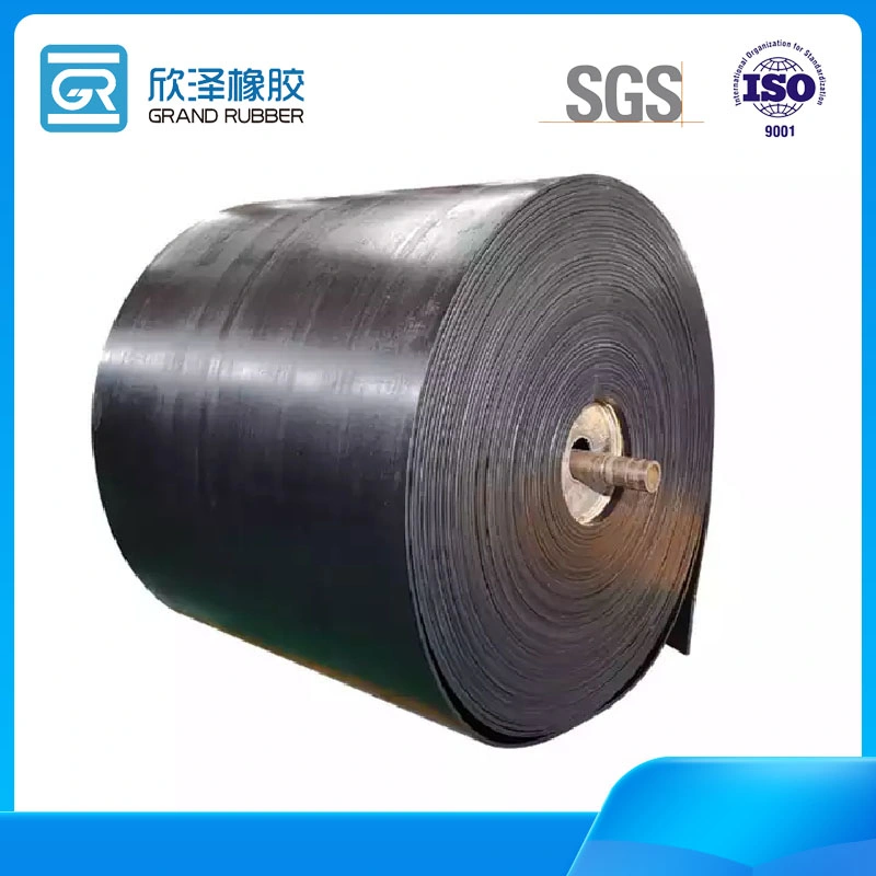 Black Rubber Fabric Polyester Ep/Nn/Ee/Piw DIN Industrial Heat/Tear/Abrasion/Fire Resistant Conveyor Belts for Bulk Material Handling